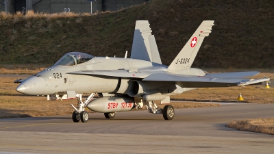 Photo ID 152668 by Niels Roman / VORTEX-images. Switzerland Air Force McDonnell Douglas F A 18C Hornet, J 5024