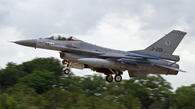 Photo ID 153517 by Niels Roman / VORTEX-images. Netherlands Air Force General Dynamics F 16AM Fighting Falcon, J 201