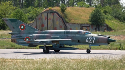 Photo ID 153809 by Alexander Mladenov. Bulgaria Air Force Mikoyan Gurevich MiG 21bis SAU, 427