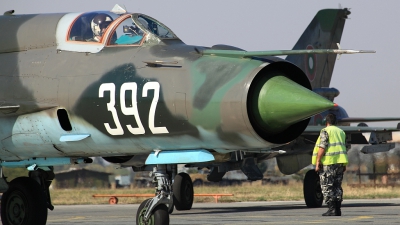 Photo ID 153919 by Alexander Mladenov. Bulgaria Air Force Mikoyan Gurevich MiG 21bis SAU, 392