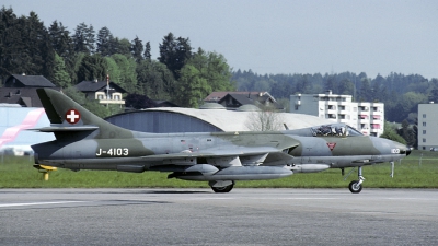 Photo ID 154239 by Joop de Groot. Switzerland Air Force Hawker Hunter F58A, J 4103