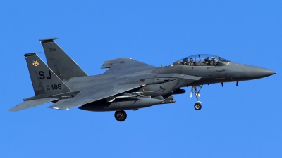 Photo ID 154654 by Thomas Ziegler - Aviation-Media. USA Air Force McDonnell Douglas F 15E Strike Eagle, 89 0486