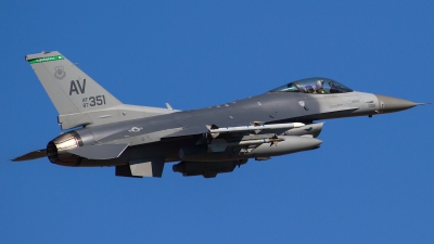 Photo ID 154707 by Fabrizio Berni. USA Air Force General Dynamics F 16C Fighting Falcon, 87 0351