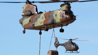 Photo ID 154754 by Ruben Galindo. Spain Army Boeing Vertol CH 47D Chinook, HT 17 12