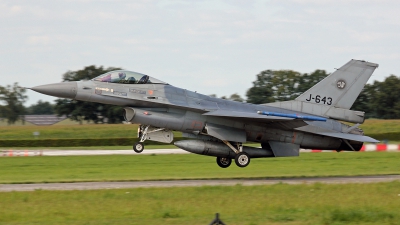 Photo ID 154853 by Richard de Groot. Netherlands Air Force General Dynamics F 16AM Fighting Falcon, J 643