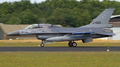 Photo ID 154845 by Niels Roman / VORTEX-images. Netherlands Air Force General Dynamics F 16BM Fighting Falcon, J 065