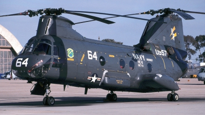 Photo ID 155460 by Tom Gibbons. USA Navy Boeing Vertol CH 46D Sea Knight 107 II, 150957