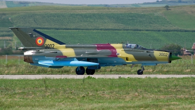 Photo ID 157076 by Alexandru Chirila. Romania Air Force Mikoyan Gurevich MiG 21MF Lancer A, 3002