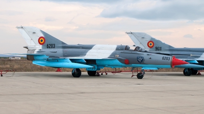 Photo ID 157244 by Petru DIMOFF. Romania Air Force Mikoyan Gurevich MiG 21MF 75 Lancer C, 6203