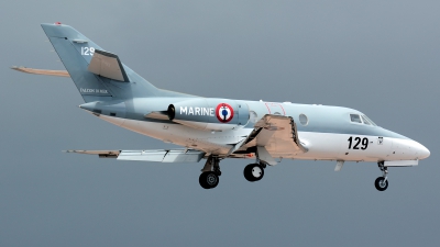 Photo ID 157380 by Alejandro Hernández León. France Navy Dassault Falcon 10MER, 129