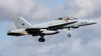 Photo ID 157539 by Mark Broekhans. Spain Air Force McDonnell Douglas CE 15 Hornet EF 18B, CE 15 12