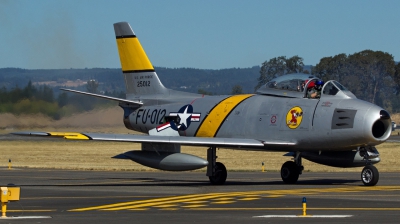 Photo ID 158318 by Alex Jossi. Private Planes of Fame Air Museum North American F 86F Sabre, NX186AM