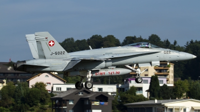Photo ID 158939 by Thomas Ziegler - Aviation-Media. Switzerland Air Force McDonnell Douglas F A 18C Hornet, J 5022