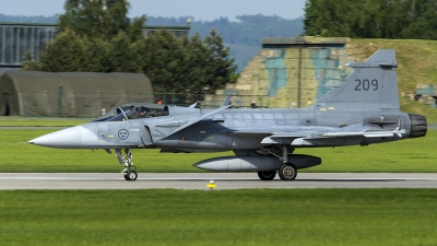 Photo ID 159738 by Thomas Ziegler - Aviation-Media. Sweden Air Force Saab JAS 39C Gripen, 39209