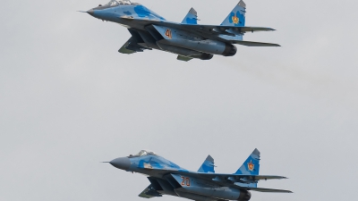 Photo ID 159710 by Alex van Noye. Kazakhstan Air Force Mikoyan Gurevich MiG 29UB 9 51,  