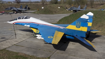 Photo ID 160341 by Chris Lofting. Ukraine Air Force Mikoyan Gurevich MiG 29UB 9 51, 91 BLUE