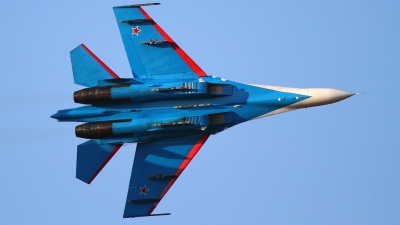Photo ID 162787 by Agata Maria Weksej. Russia Air Force Sukhoi Su 27UB, 20 BLUE