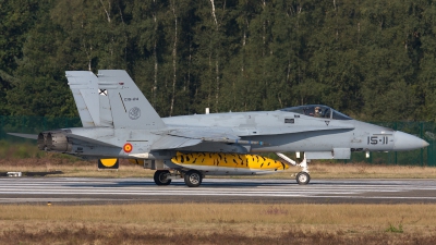 Photo ID 162390 by Rainer Mueller. Spain Air Force McDonnell Douglas C 15 Hornet EF 18A, C 15 24