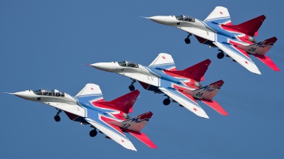 Photo ID 163050 by Vladimir Vorobyov. Russia Air Force Mikoyan Gurevich MiG 29UB 9 51,  