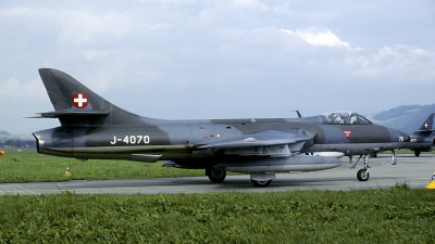 Photo ID 164327 by Joop de Groot. Switzerland Air Force Hawker Hunter F58, J 4070