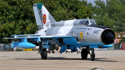 Photo ID 164789 by Peter Terlouw. Romania Air Force Mikoyan Gurevich MiG 21MF 75 Lancer C, 6487