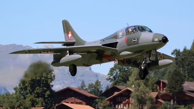 Photo ID 165298 by Ludwig Isch. Private Fliegermuseum Altenrhein Hawker Hunter T68, HB RVP