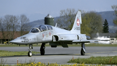 Photo ID 166729 by Joop de Groot. Switzerland Air Force Northrop F 5F Tiger II, J 3203
