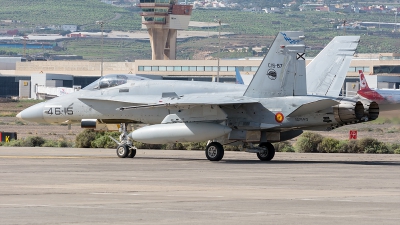 Photo ID 167640 by Adolfo Bento de Urquia. Spain Air Force McDonnell Douglas F A 18A Hornet, C 15 87