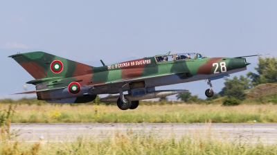 Photo ID 167969 by Andreas Zeitler - Flying-Wings. Bulgaria Air Force Mikoyan Gurevich MiG 21UM, 28