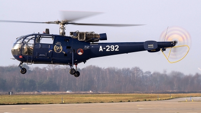 Photo ID 168414 by rob martaré. Netherlands Air Force Aerospatiale SA 316B Alouette III, A 292