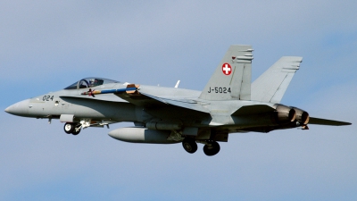 Photo ID 168585 by Sven Zimmermann. Switzerland Air Force McDonnell Douglas F A 18C Hornet, J 5024