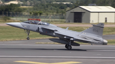 Photo ID 20767 by Bernie Condon. Sweden Air Force Saab JAS 39B Gripen, 39814