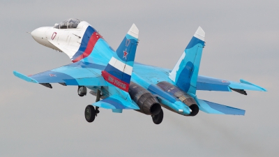 Photo ID 169098 by Sergey Koptsev. Russia Air Force Sukhoi Su 27UB, RF 92202