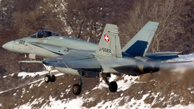 Photo ID 170715 by Sven Zimmermann. Switzerland Air Force McDonnell Douglas F A 18C Hornet, J 5022