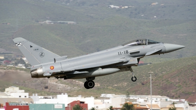 Photo ID 171303 by Joop de Groot. Spain Air Force Eurofighter C 16 Typhoon EF 2000S, C 16 52