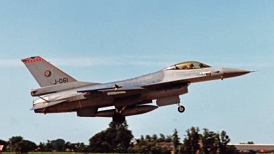 Photo ID 180844 by Jan Eenling. Netherlands Air Force General Dynamics F 16A Fighting Falcon, J 061