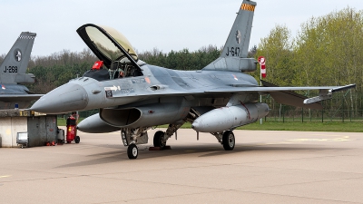 Photo ID 175376 by Jan Eenling. Netherlands Air Force General Dynamics F 16AM Fighting Falcon, J 647