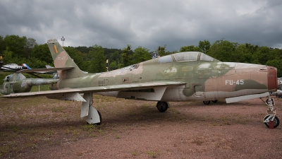 Photo ID 175621 by Jörg Pfeifer. Belgium Air Force Republic F 84F Thunderstreak, FU45