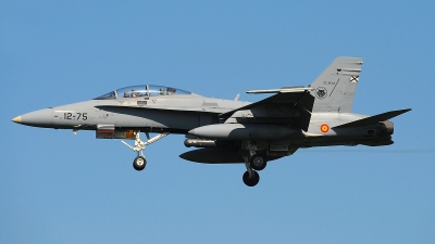 Photo ID 176001 by Peter Boschert. Spain Air Force McDonnell Douglas CE 15 Hornet EF 18B, CE 15 12
