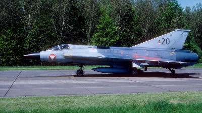 Photo ID 177561 by Rainer Mueller. Austria Air Force Saab J35Oe MkII Draken, 20