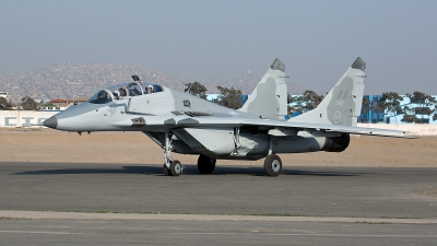 Photo ID 179427 by Stefan Fax. Peru Air Force Mikoyan Gurevich MiG 29UBP, 046