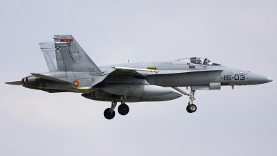 Photo ID 21794 by Chris Lofting. Spain Air Force McDonnell Douglas C 15 Hornet EF 18A, C 15 16