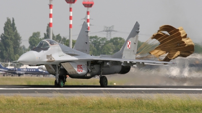 Photo ID 21896 by Karl Drage. Poland Air Force Mikoyan Gurevich MiG 29A 9 12A, 105