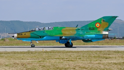 Photo ID 182102 by Alexandru Chirila. Romania Air Force Mikoyan Gurevich MiG 21UM Lancer B, 9536