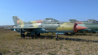 Photo ID 182426 by Alexandru Chirila. Romania Air Force Mikoyan Gurevich MiG 21M Lancer A, 3003
