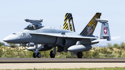 Photo ID 182958 by Jorge Guerra. Switzerland Air Force McDonnell Douglas F A 18C Hornet, J 5011