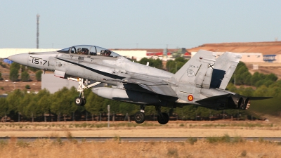 Photo ID 183732 by Ruben Galindo. Spain Air Force McDonnell Douglas CE 15 Hornet EF 18B, CE 15 2