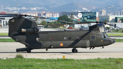 Photo ID 183779 by Manuel Fernandez. Spain Army Boeing Vertol CH 47D Chinook, HT 17 17
