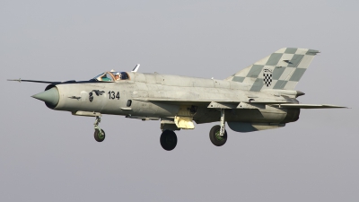 Photo ID 184755 by Chris Lofting. Croatia Air Force Mikoyan Gurevich MiG 21bisD, 134