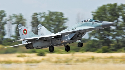 Photo ID 185076 by Anton Balakchiev. Bulgaria Air Force Mikoyan Gurevich MiG 29A 9 12A, 32